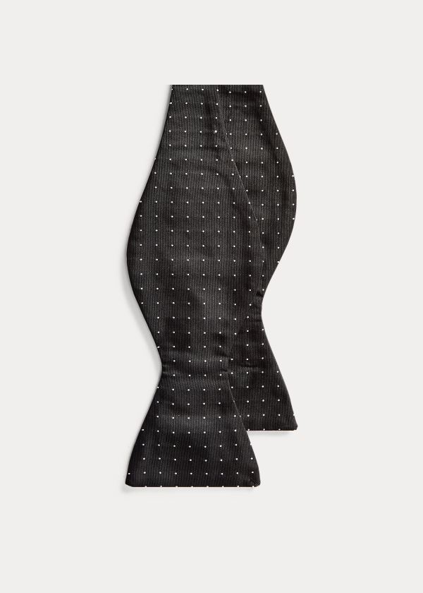 Corbatas Ralph Lauren Hombre Negros - Pin Dot Silk Bow - BIERP6358